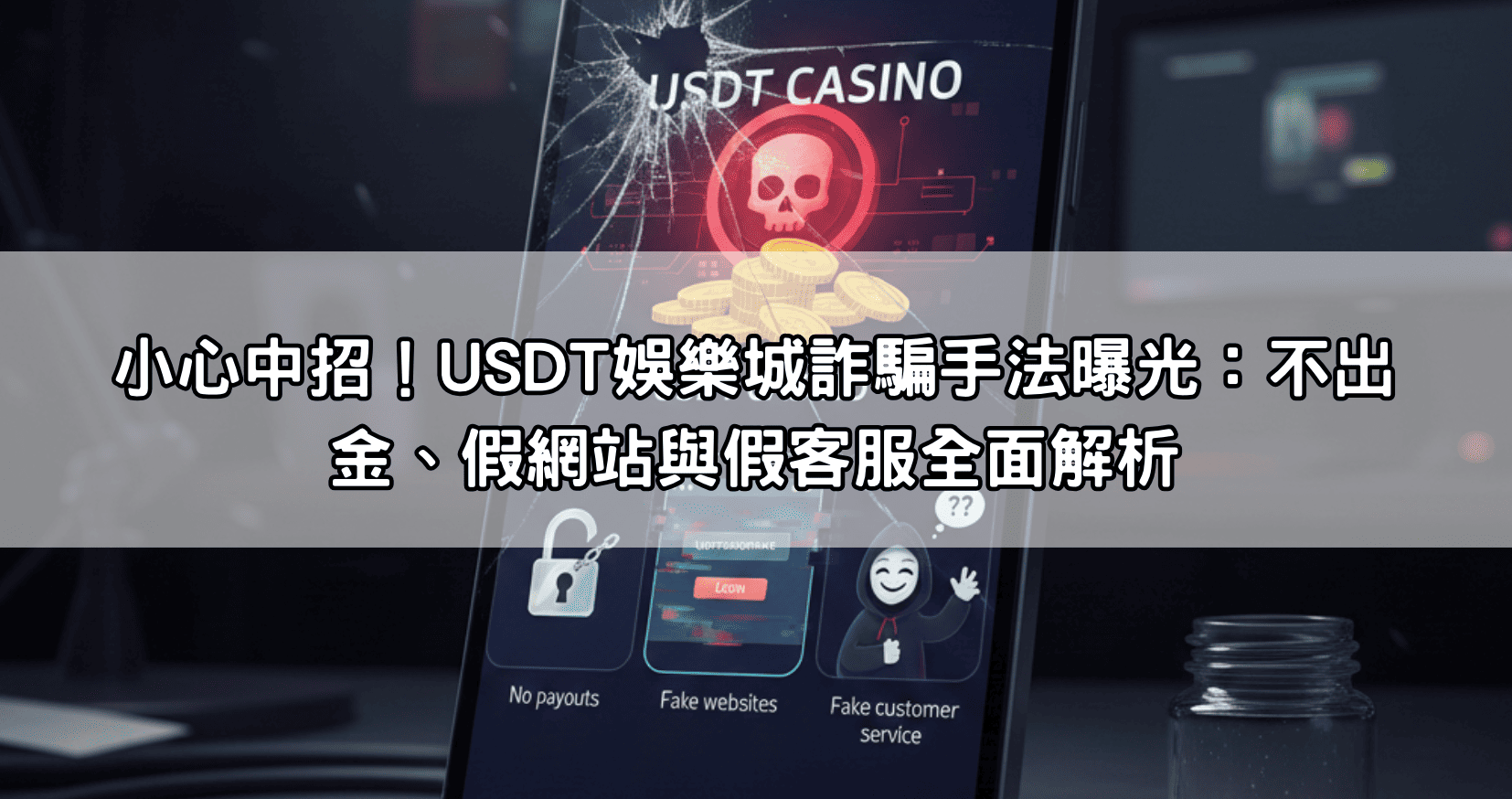 小心中招!USDT娛樂城詐騙手法曝光:不出金、假網站與假客服全面解析